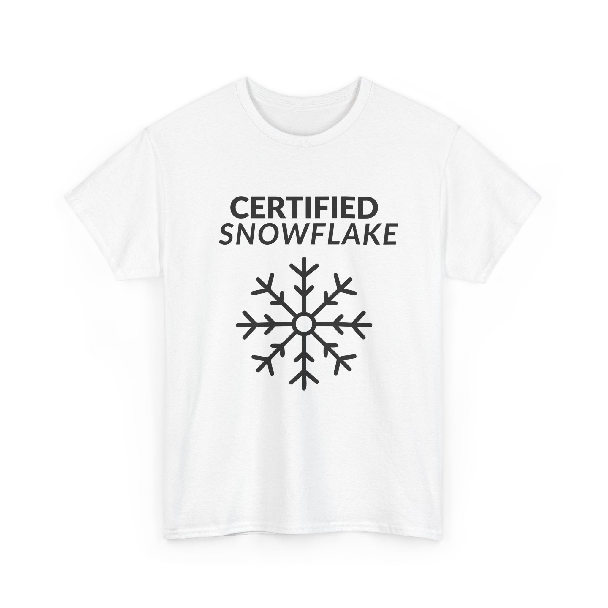 Certified Snowflake T-Shirt | Minimal Political Statement Tee